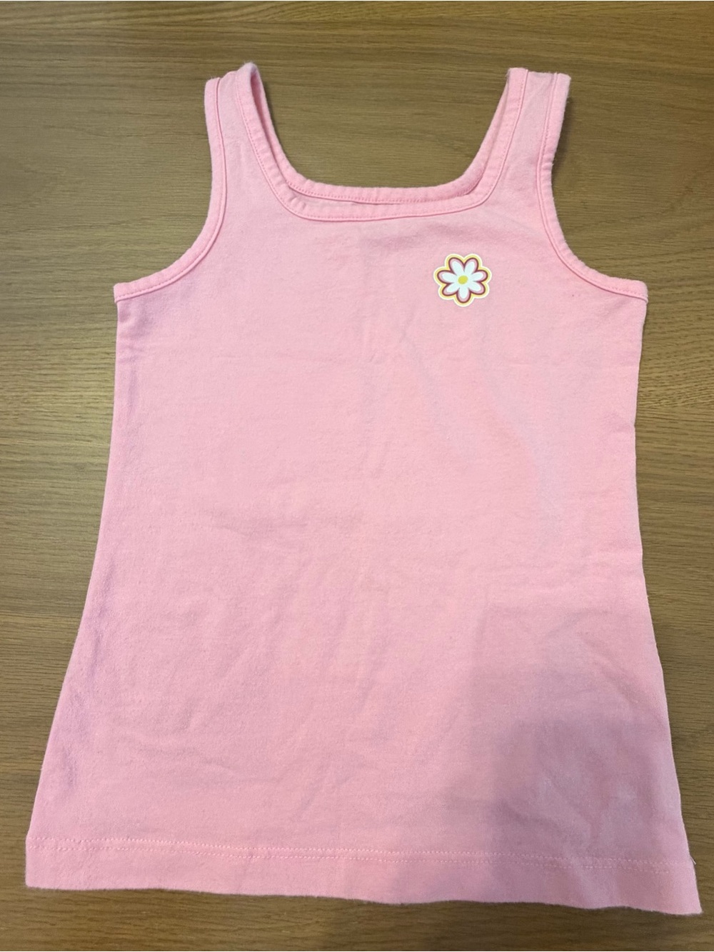 3 for $8 Old Navy Girls Pink Tank Top with Flower Accent